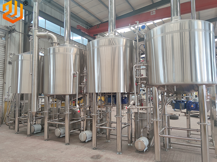 济南中酿2000L啤酒厂设备的具体配置